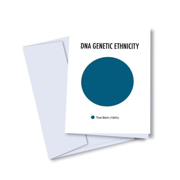 DNA Genetic Ethnicity - Kaleidadope Greeting Card