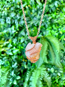 Copper Wrapped Citrine - Necklace