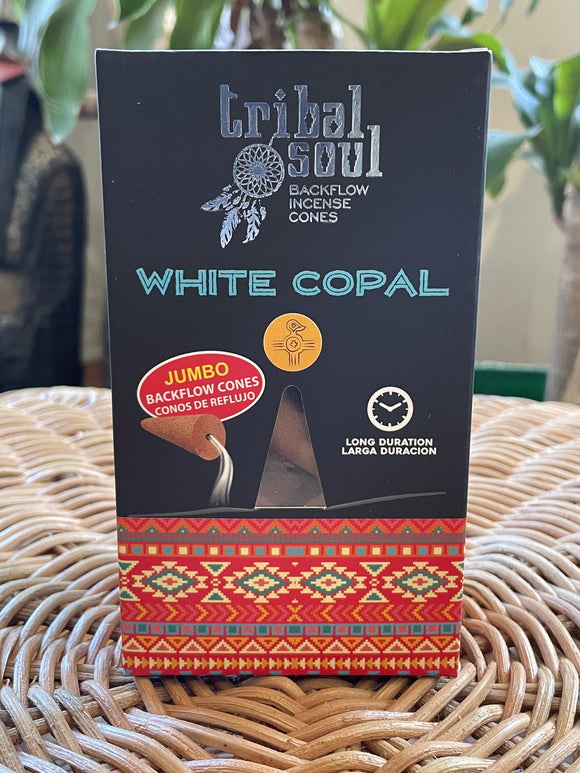 Tribal Soul Backflow Incense Cones - White Copal